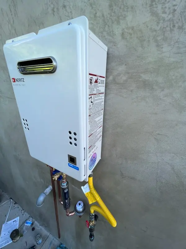 Tankless water heater installation for Wheatfield Way homes